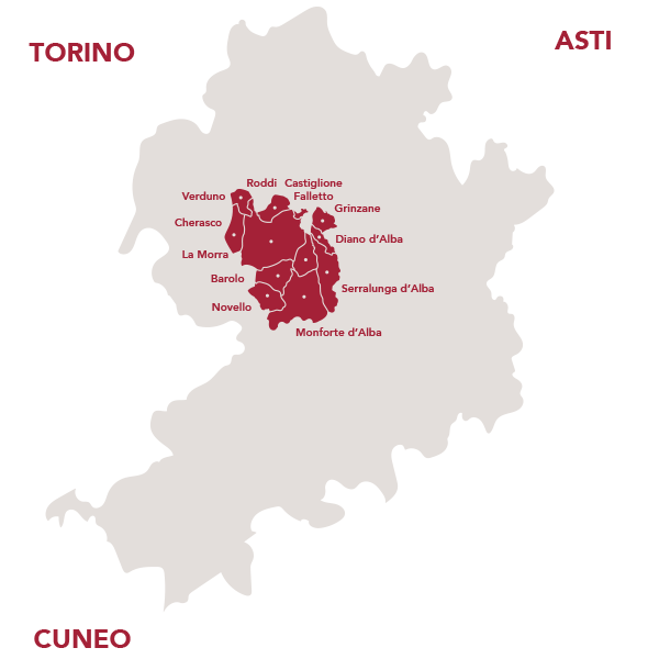 Barolo wine map